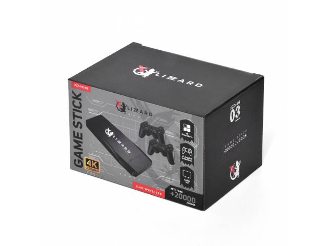 Consola Game Stick para TV XZZ-VG-03 Apto para +20000 Juegos 4K X-Lizzard