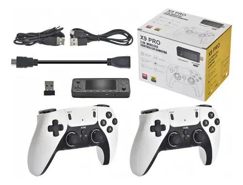 Consola Game Stick X9 pro top . MANDOS RECARGABLES +40000Juegos