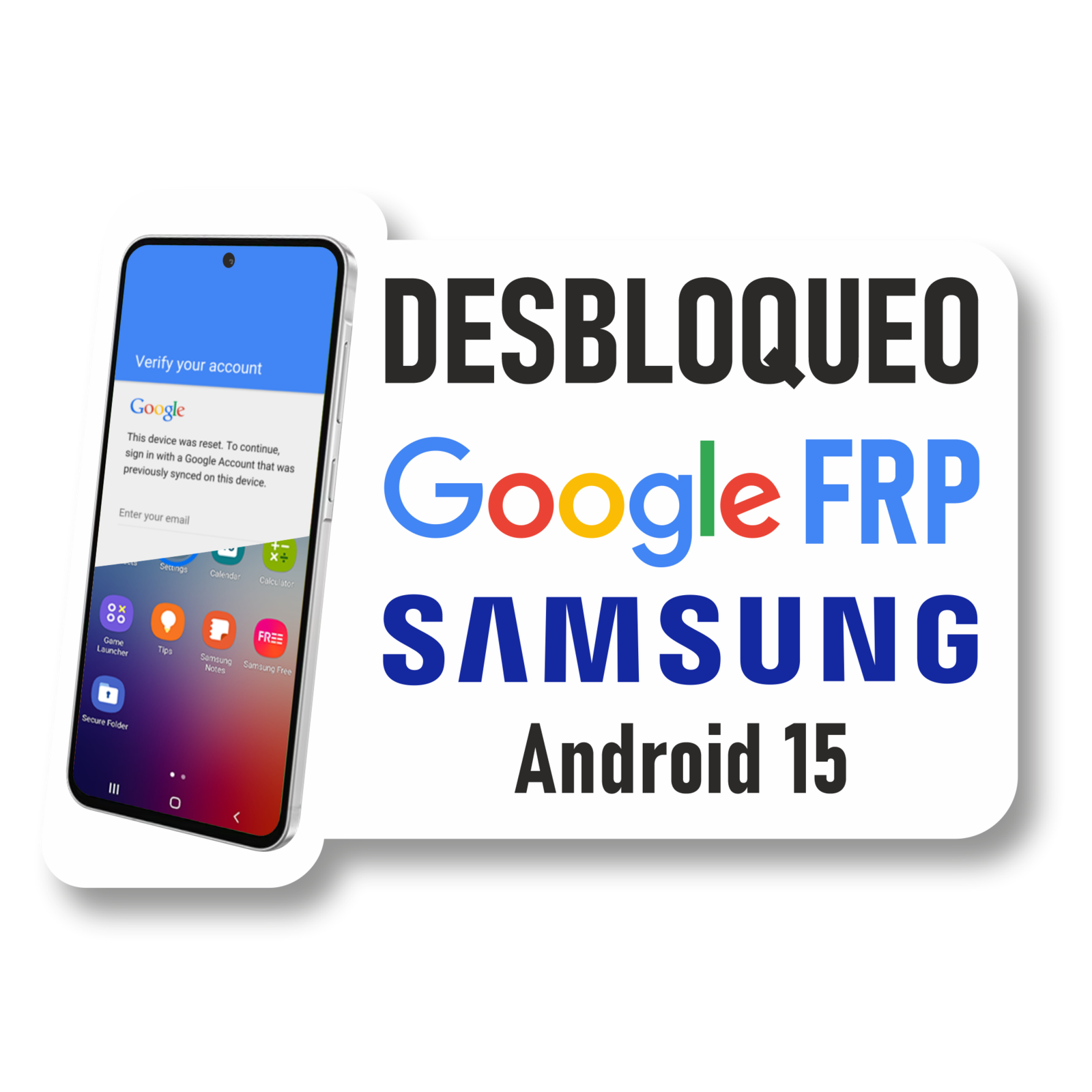 Desbloqueo Cuenta FRP para Samsung (Android 15)