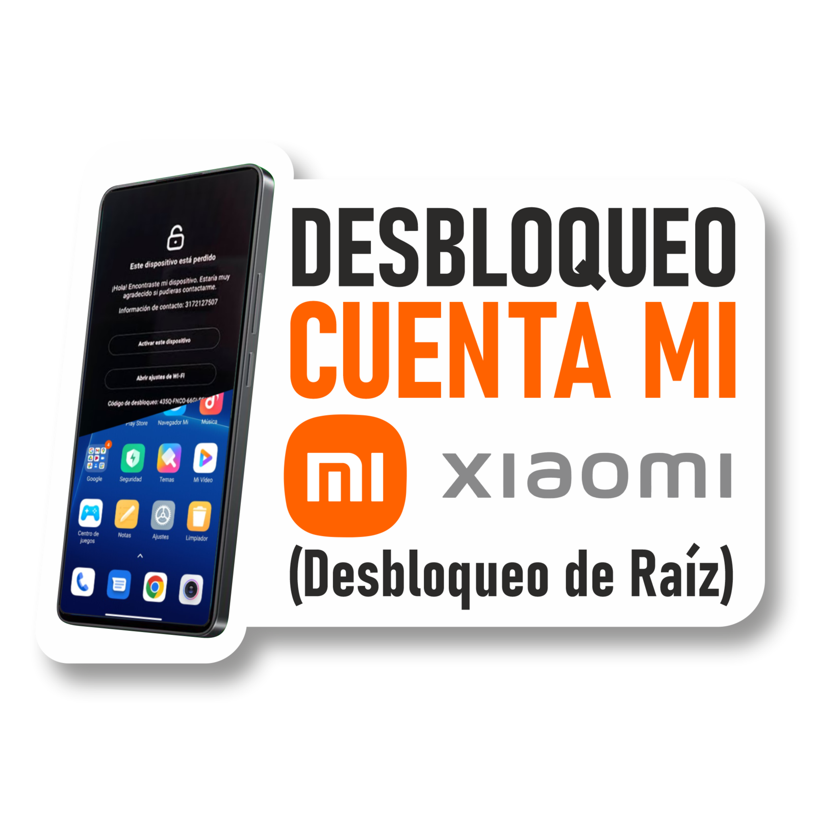 Desbloqueo Cuenta Mi para Xiaomi (Desbloqueo de Raíz)