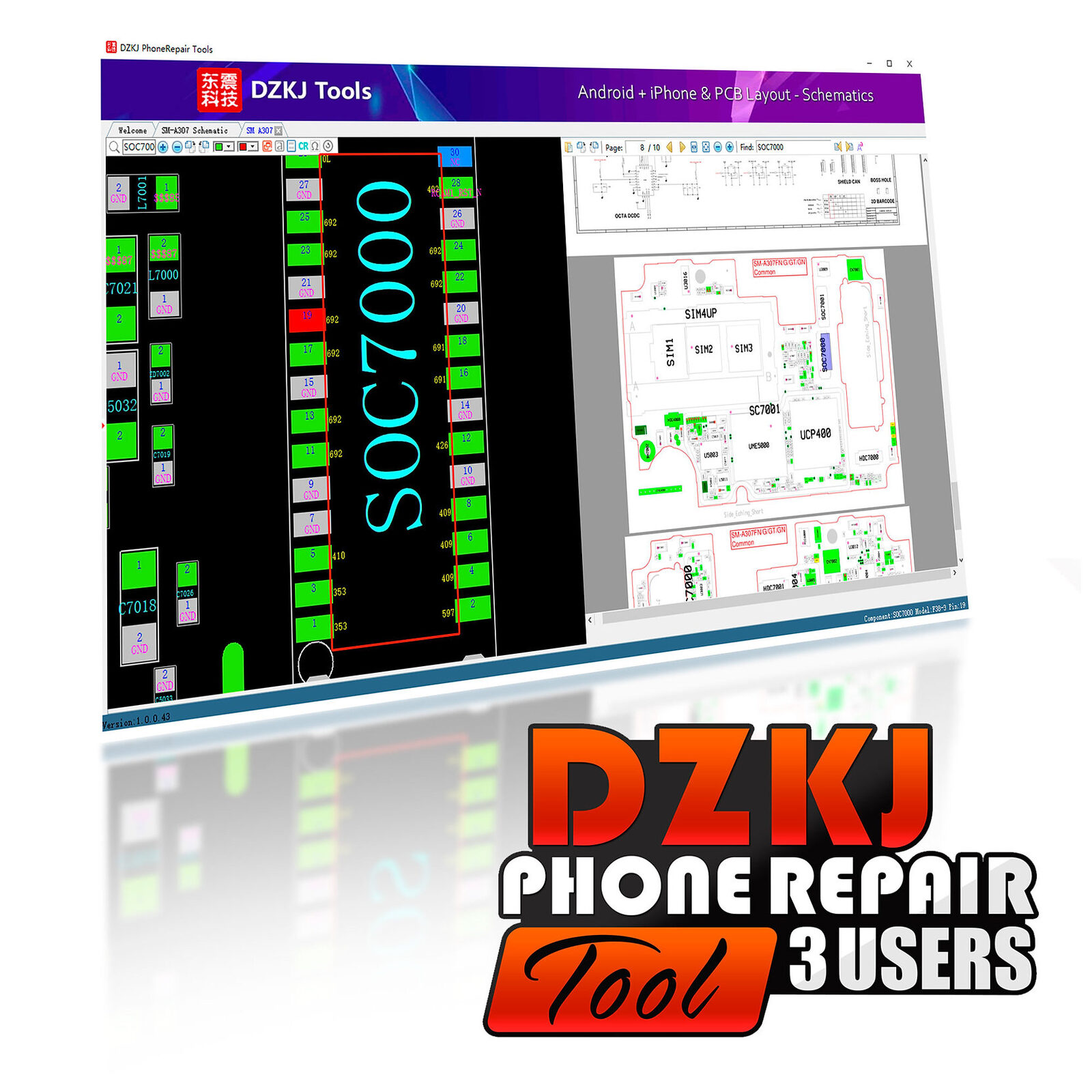 DZKJ PhoneRepair Tools (3 Meses > 3 PC)