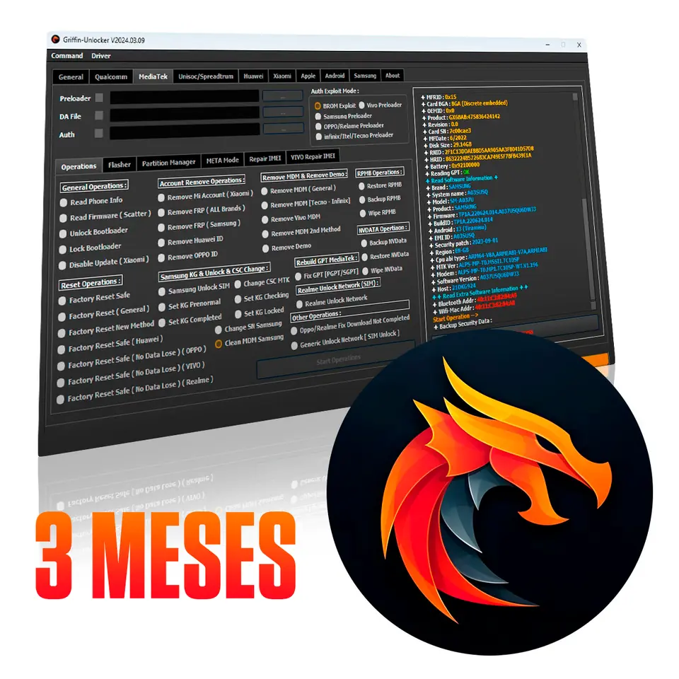 Licencia Griffin Unlocker 3 Meses