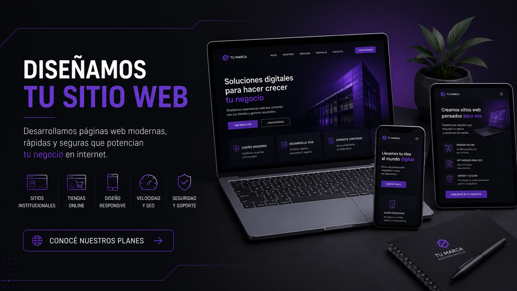 Diseñamos tu sitio web y tiendas online