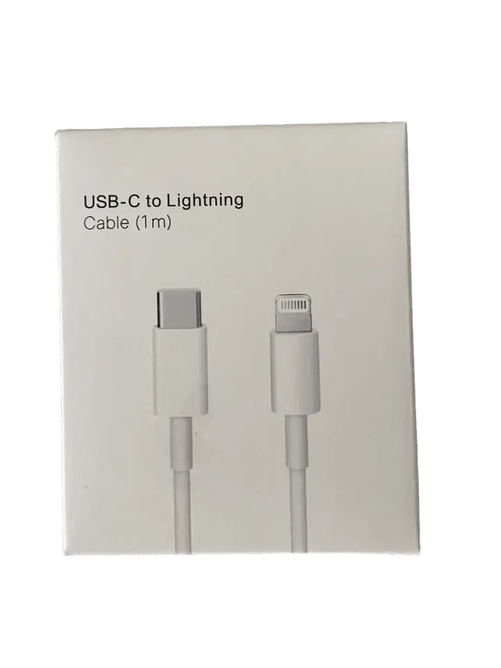 Cable blanco para IPhone Lightning 1M