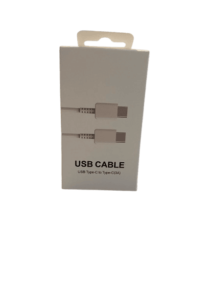 Cable De Carga Rápida USB C A C 1 M color Blanco