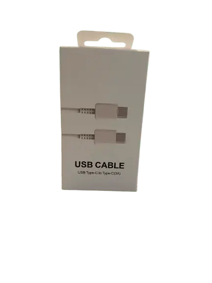 Cable De Carga Rápida USB C A C 1 M color Blanco