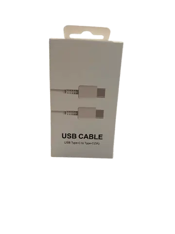 Cable De Carga Rápida USB C A C 1 M color Blanco