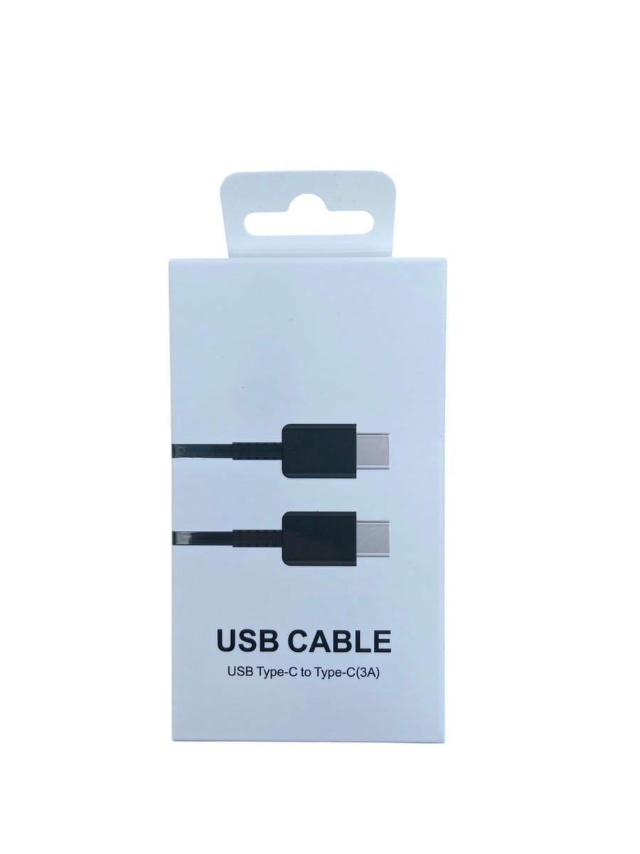 Cable De Carga Rápida USB C A  C 1 M color Negro