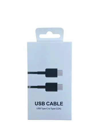 Cable De Carga Rápida USB C A  C 1 M color Negro