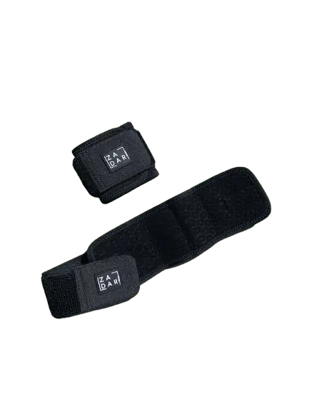Muñequera De Neopreno Ajustables Color Negro