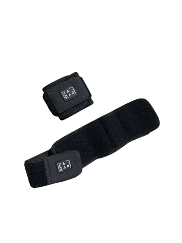 Muñequera De Neopreno Ajustables Color Negro