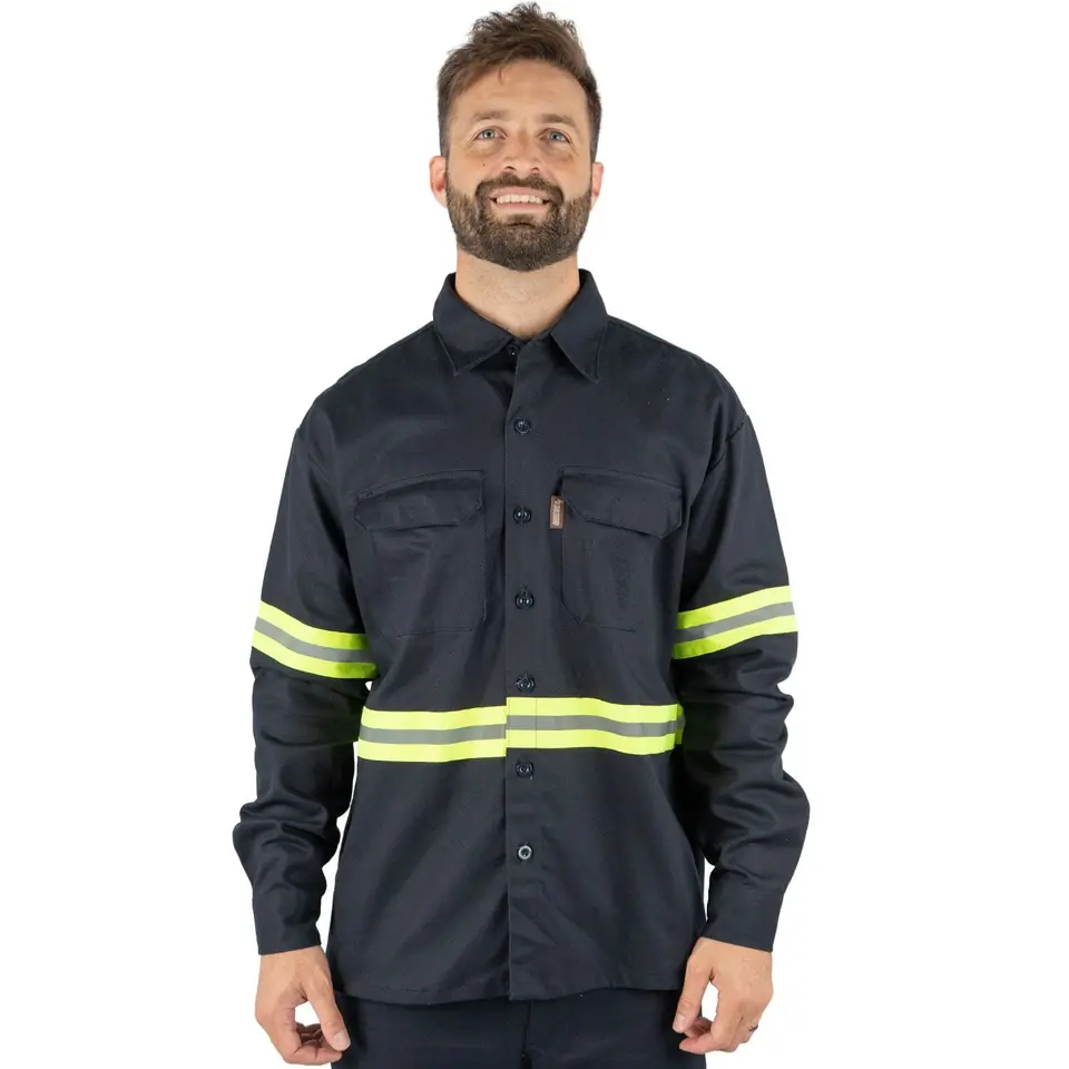Camisa de Trabajo ML Heavy 300g con Reflectivo
