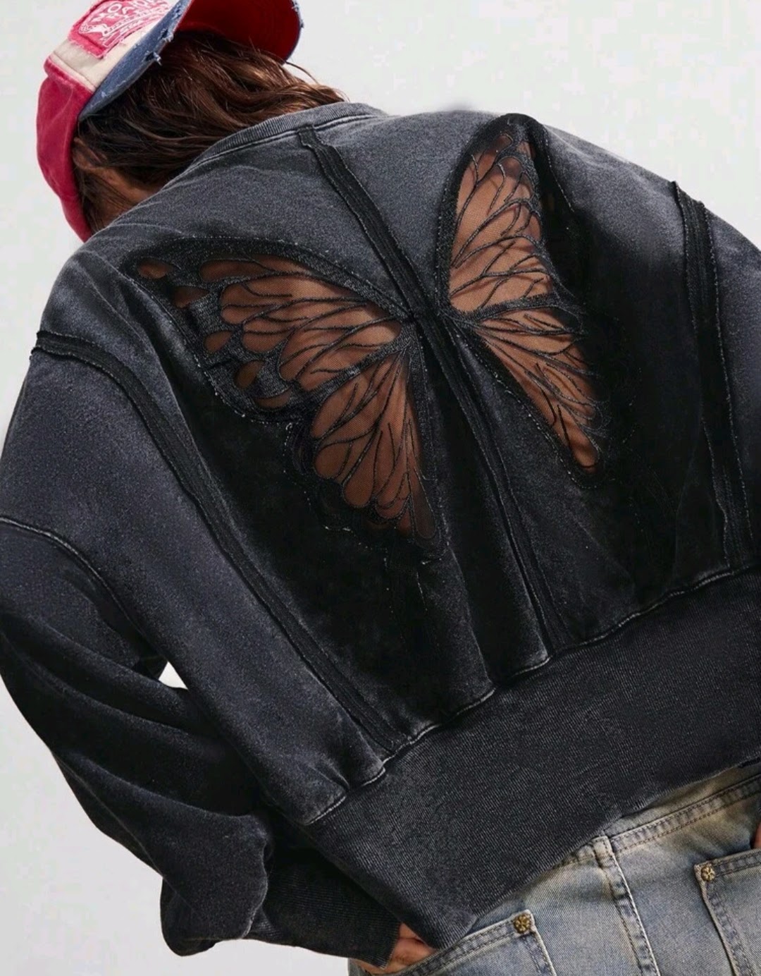 Sudadera 4XL con bordado en espalda