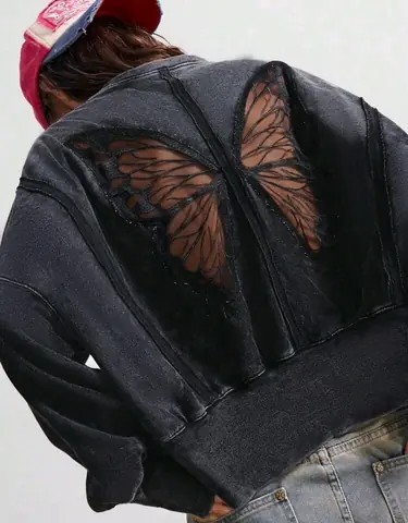 Sudadera 4XL con bordado en espalda