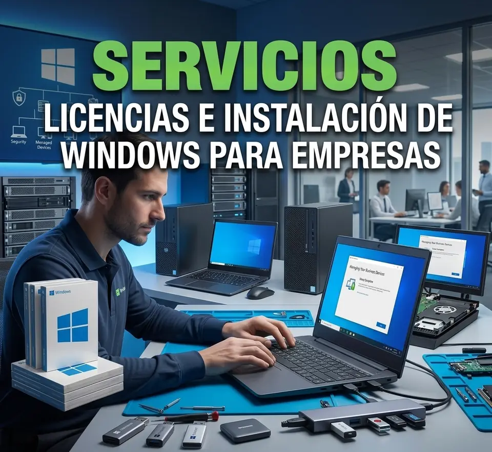 Servicio de Licencias e Instalación de Windows para Empresas