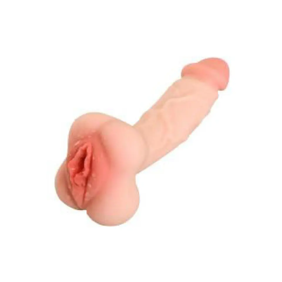 Masturbador Y Funda Peneana/ Funda Dildo Doble Función