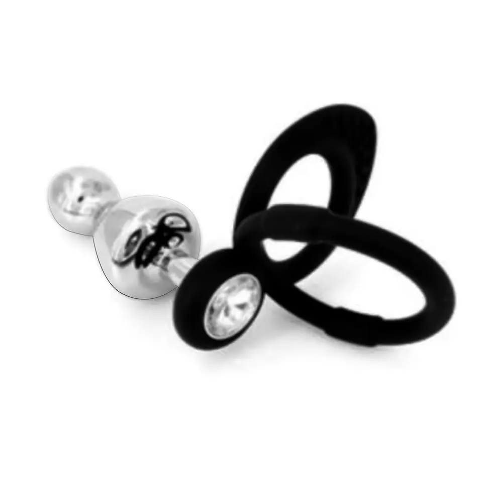 Anillo Doble Para Pene Con Plug Talle M