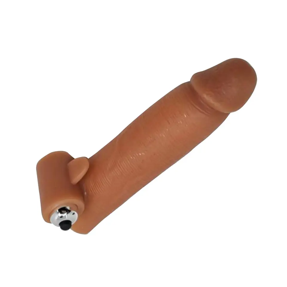 Funda Realista con vibrador 15 Cm