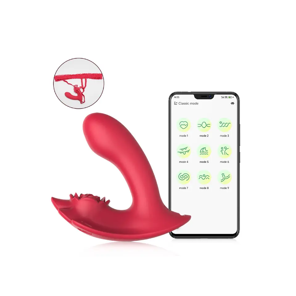 Vibrador Punto G + Lencería Con Aplicación para Smartphone