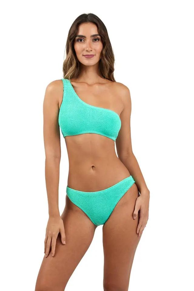 Bikini una tira verde agua
