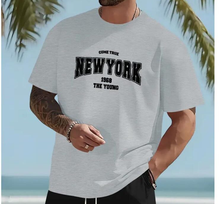 Remera gris new york