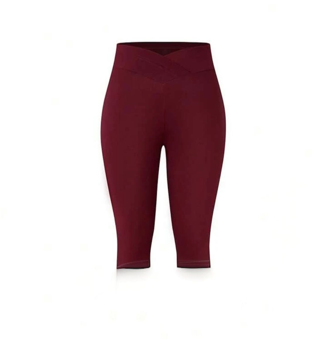 Calza deportiva 3/4 bordo pretina cruzada