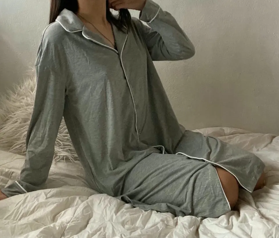 Bata gris pijama  SHEIN