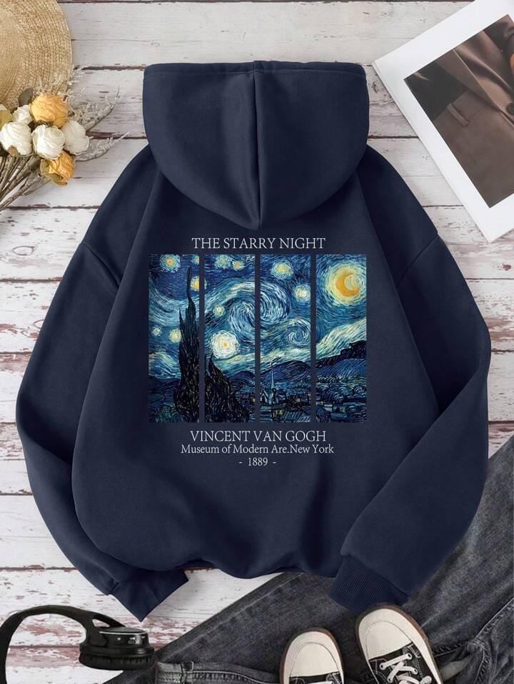 Canguro azul noche estrellada