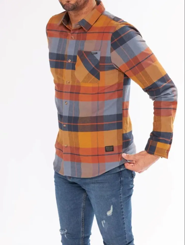 Camisa Rusty tonos naranja hombre