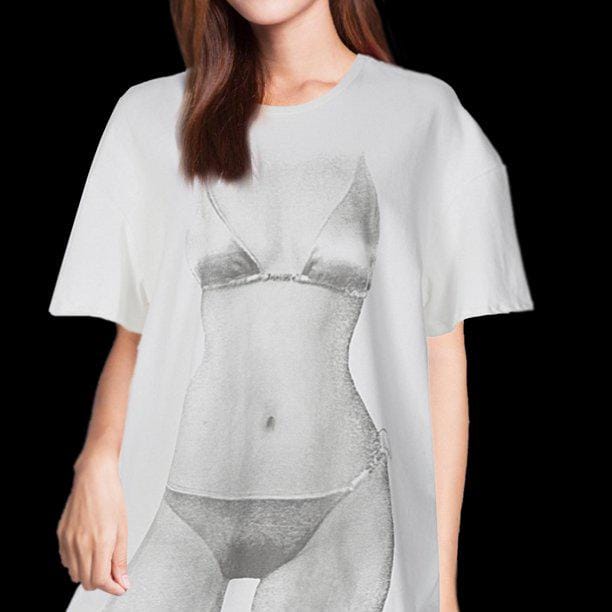 Remeron blanco diseño bikini