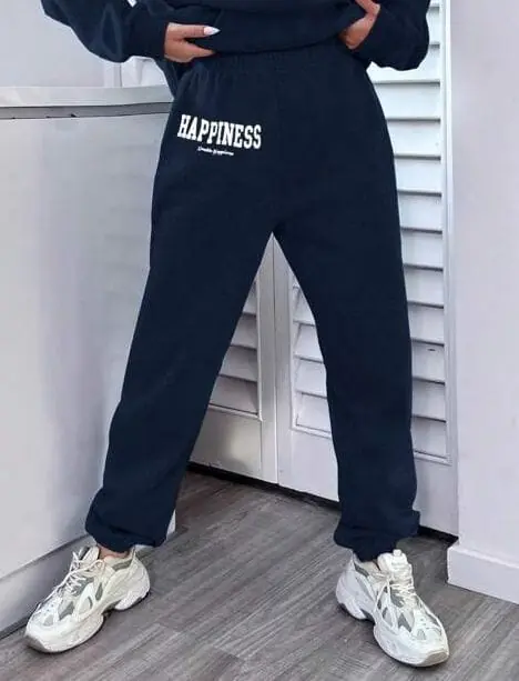 Pantalón jogger azul happines