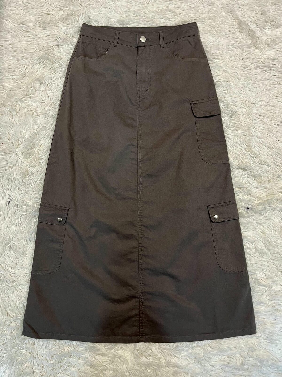 Falda gris cargo