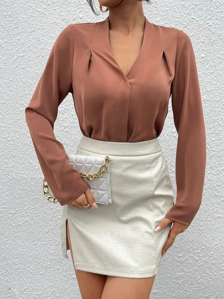 Camisa rosa palido oscuro