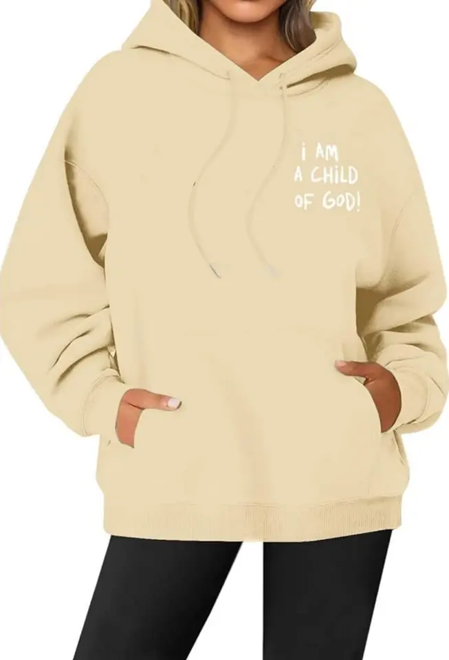 Canguro beige i am a child of god espalda lisa