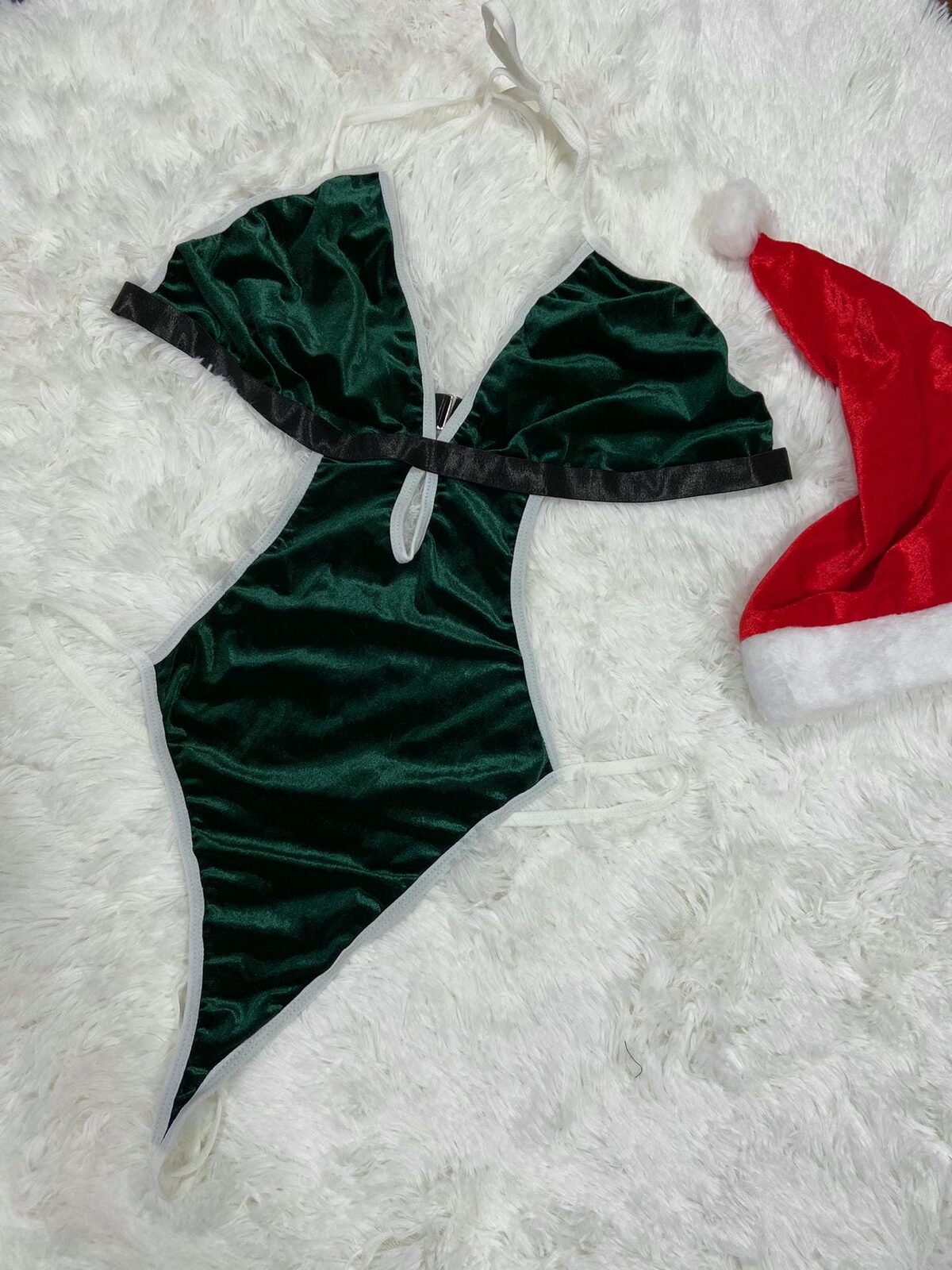 Conjunto lenceria navidad Plus Size