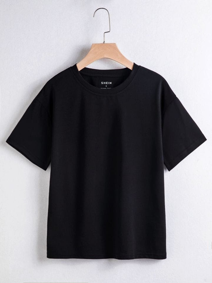Remera negra lisa