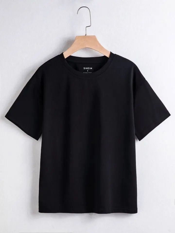 Remera negra lisa