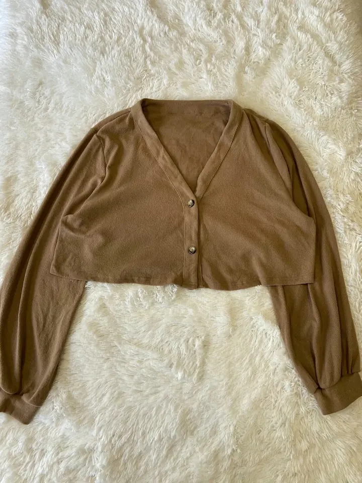 Saco Crop top marrón