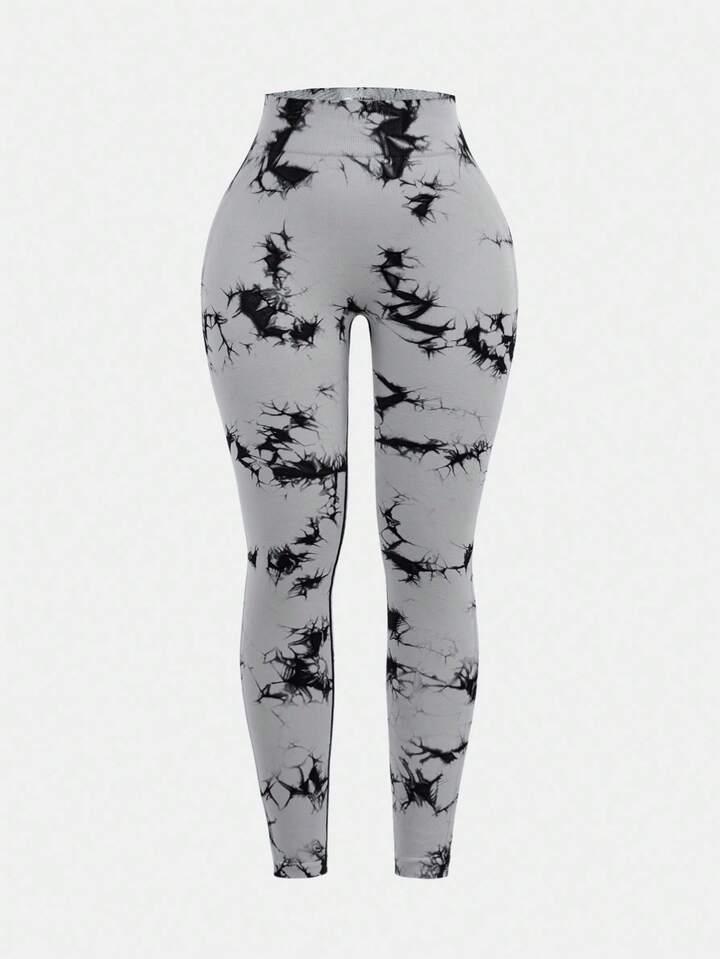 Calza deportiva gris tie dye