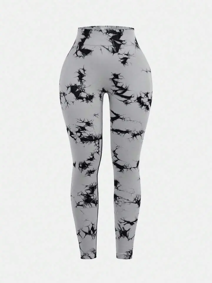 Calza deportiva gris tie dye