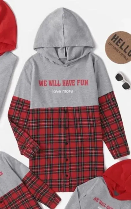 Buzo largo mitad camisa sin felpa