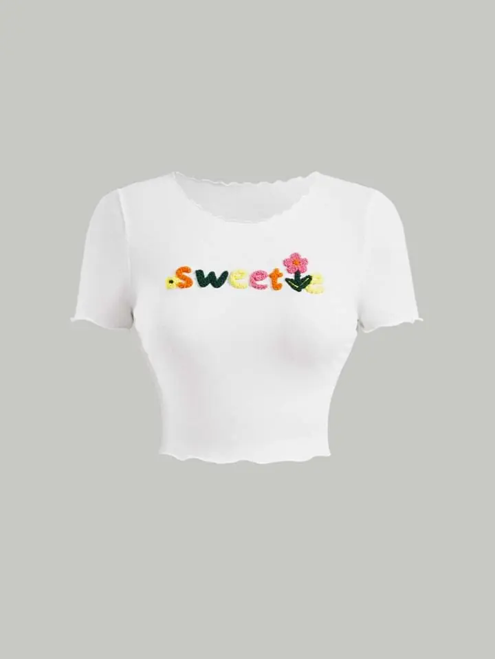 Top blanco sweet bordado