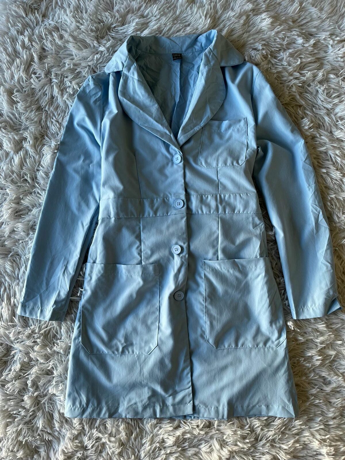 Vestido tipo tunica celeste
