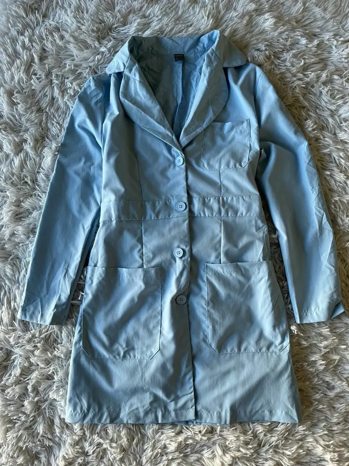 Vestido tipo tunica celeste