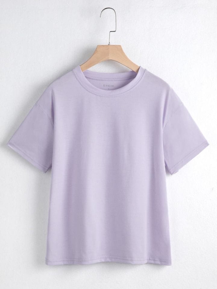 Remera lila lisa