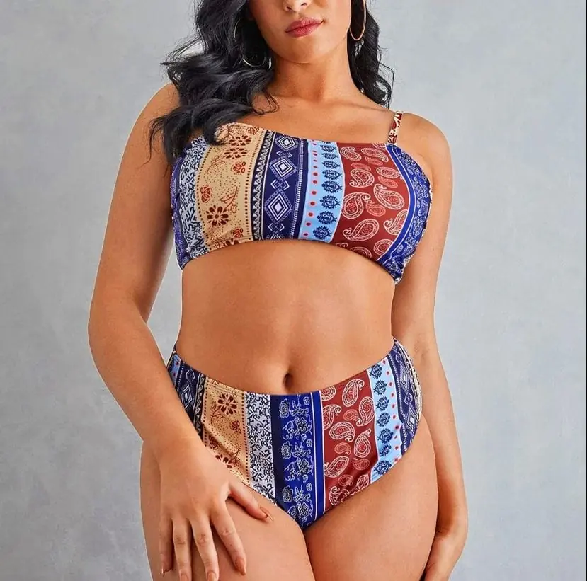 Bikini malla bandeau arabescos