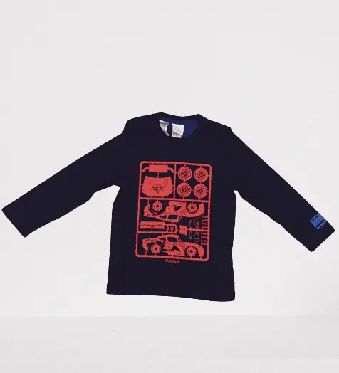 Remera Reebok Manga Larga Infantil AB5503