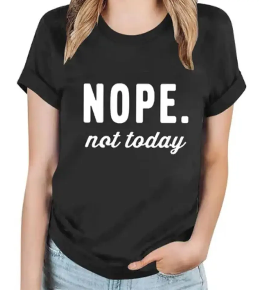 Remera negra nope not today