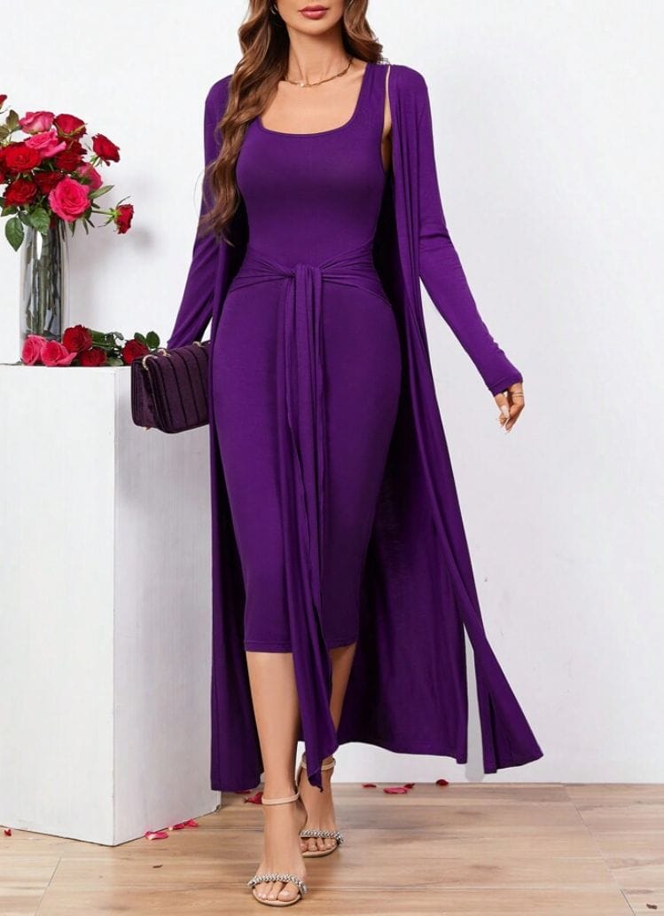 Saco largo morado