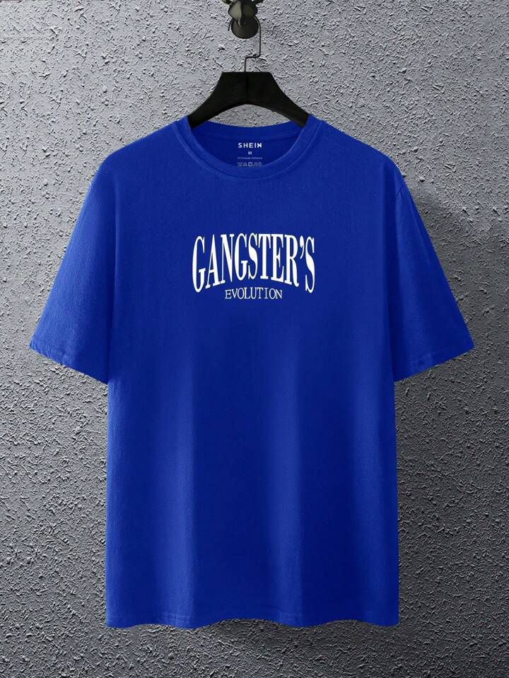 Remera azul gangsters